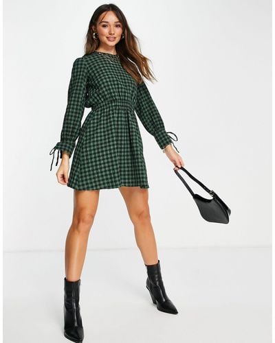 ALIGNE Mini Dress With Cut Out Back - Green