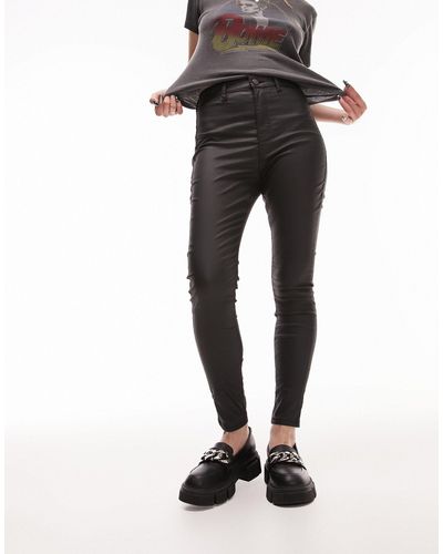 Topshop Unique High Rise Joni Jeans - Black