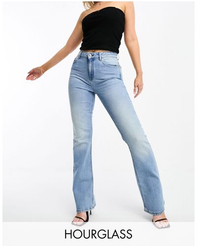 ASOS Hourglass - Flared Jeans - Blauw