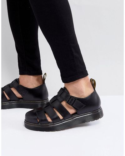 Dr. Martens Vibal Closed Sandals In Black