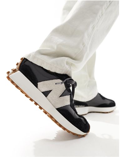 New Balance Zapatillas deportivas negras y grises 327 exclusivas en asos - Azul