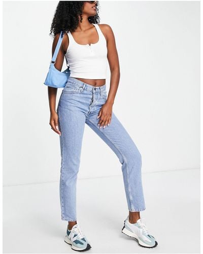 Lacoste – jeans mit geradem schnitt - Blau