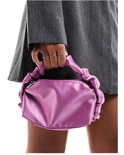 ASOS – kleine satin-handtasche - Pink