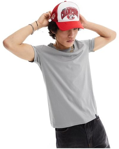 Pull&Bear Muscle Fit T-shirt - Gray