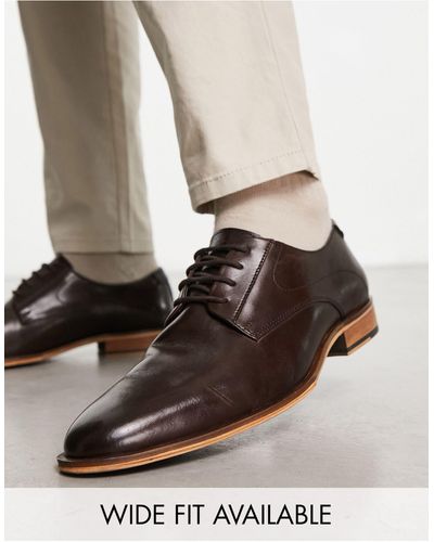ASOS Chaussures en cuir à lacets - marron - Neutre