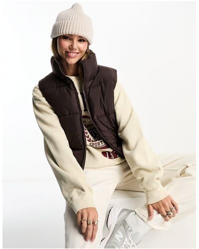 New Look Boxy Gilet - Brown