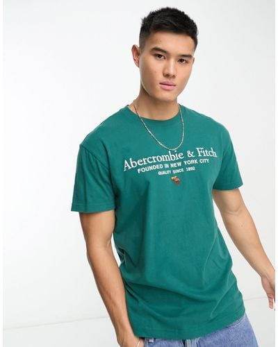Abercrombie & Fitch T-shirt Met Heritage-logo - Groen