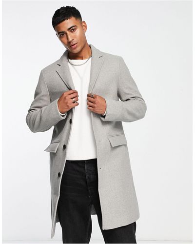 New Look Overcoat - White