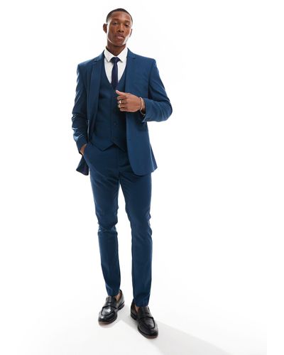 ASOS Skinny Suit Jacket - Blue