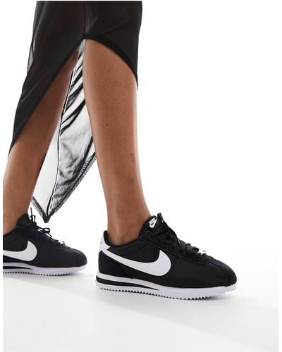 Nike – cortez – unisex-sneaker aus nylon - Schwarz