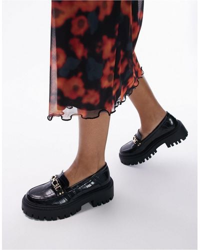 TOPSHOP Lacey Chunky Loafer - Black