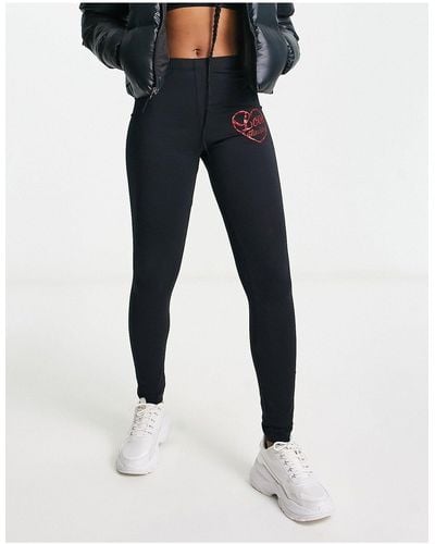 Love Moschino legging Met Hartvormig Logo - Zwart