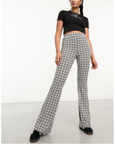 Noisy May Flared Trousers - White