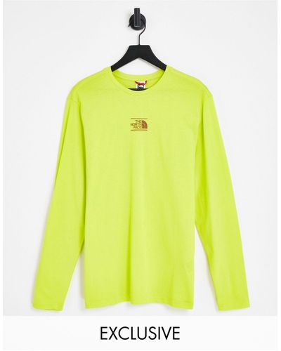 The North Face Centre Dome Long Sleeve T-shirt - Yellow