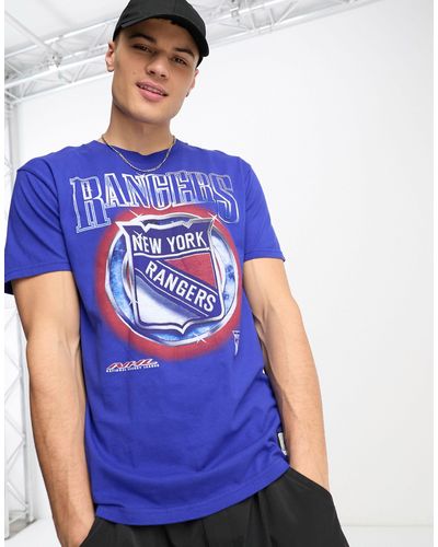 Hollister Nhl Ny Rangers - T-shirt Met Hockey Print - Blauw