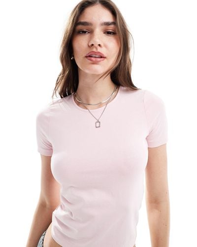 ASOS Fitted Cropped T-shirt - White