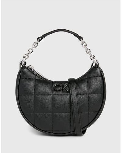 Calvin Klein Mini Quilted Handbag - Black