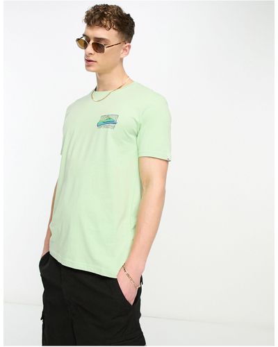 Quiksilver T-shirt sbiadito - Verde