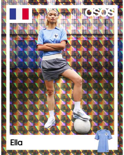 Nike Football Womens World Cup 23 France Nt Stadium Jersey Top - Blue