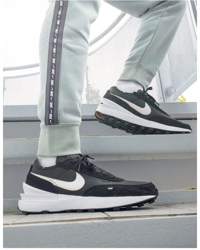Nike – waffel one – sneaker aus leder - Grau