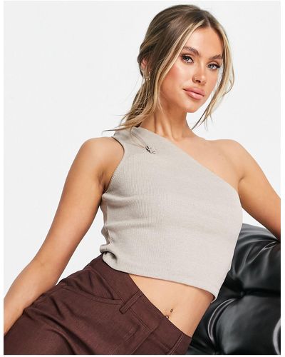 Trendyol Crop Top Met Blote Schouder - Meerkleurig