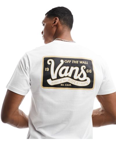 Vans Home Of The Sidestripe T-shirt With Back Print - White