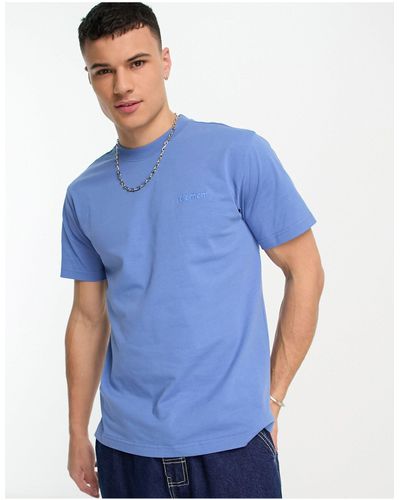 Element Crail 3.0 - t-shirt premium slavata regata - Blu