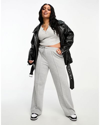 ASOS Asos design curve – longline-oversize-bikerjacke aus kunstleder - Weiß