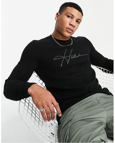 Hollister Knitted Sweater - Black