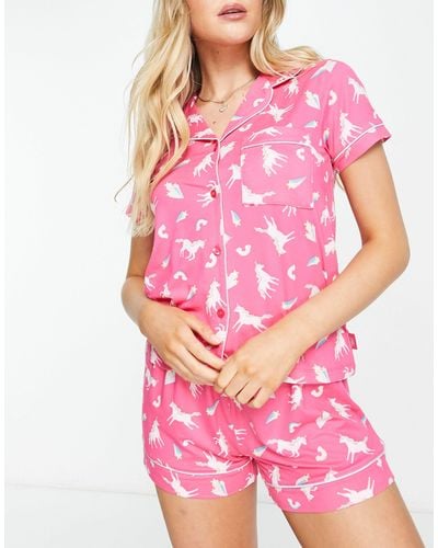 Chelsea Peers Short Pajama Set - Pink