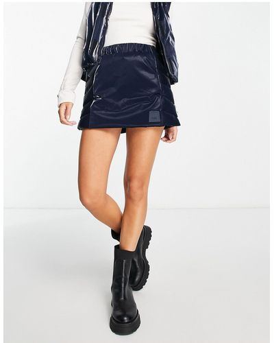 Rains Loop Waterproof Puffer Mini Skirt - Black