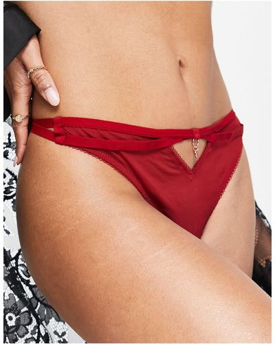 Scantilly By Curvy Kate Fuller Bust Unchained Brief - Red