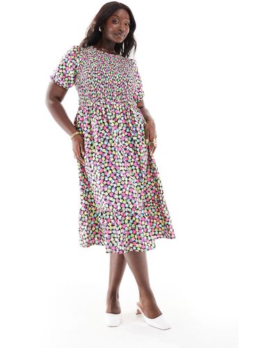 Yours Midi Dress - Multicolour