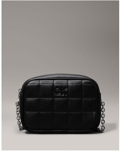 Calvin Klein Quilted Crossbody Bag - Black