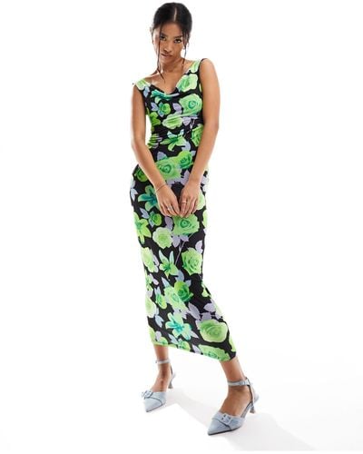 ASOS Bardot Midi Dress - Green