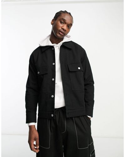 Weekday Brian Workwear Jacket - Black
