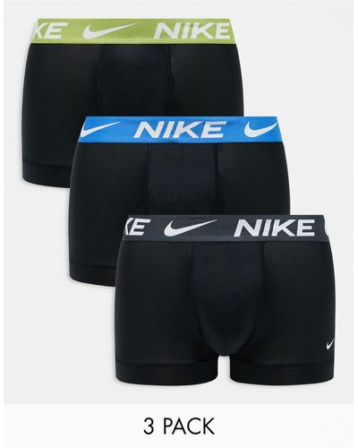 Nike Dri-fit essential micro - confezione da 3 boxer aderenti neri - Nero