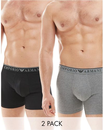 Emporio Armani Bodywear - confezione da 2 paia di boxer aderenti - Nero