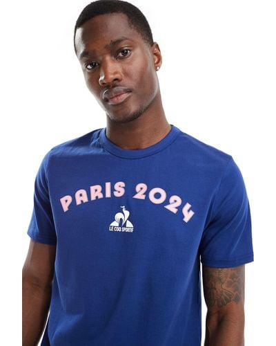 Le Coq Sportif Paris 2024 - t-shirt - Blu