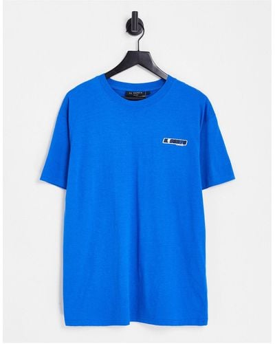 Il Sarto T-shirt avec logo style course - bleu