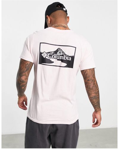 Columbia Rapid Ridge Ii - T-shirt Met Grafische Print - Wit