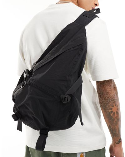 ASOS – große rucksacktasche zum umhängen - Schwarz