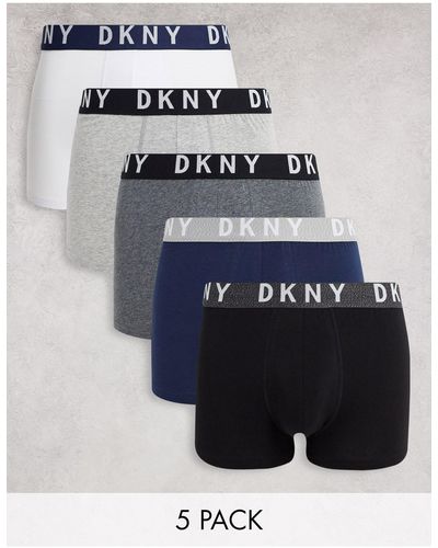 DKNY Portland - Set Van 5 Boxershorts - Grijs