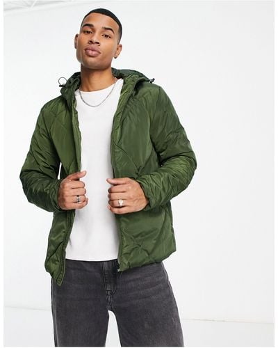 American Stitch Quilted Jacket - Green
