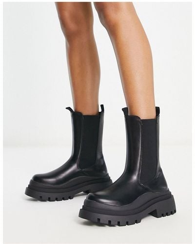 Truffle Collection Chunky Chelsea Boots - Black