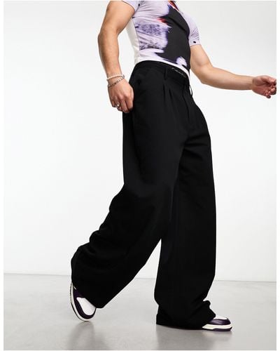 Collusion Relaxed Tailored Pants - Black