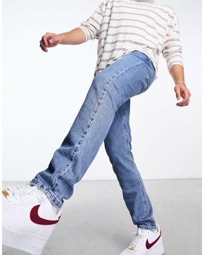 Levi's 512 - Smalle Toelopende Jeans Met Lichte Wassing - Blauw
