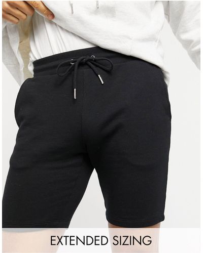 ASOS – eng geschnittene jersey-shorts - Schwarz