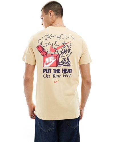 Nike Chef - t-shirt à imprimé au dos - fauve - Gris
