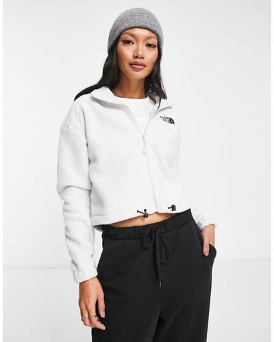 The North Face Shispare Sherpa Zip Up Fleece - White